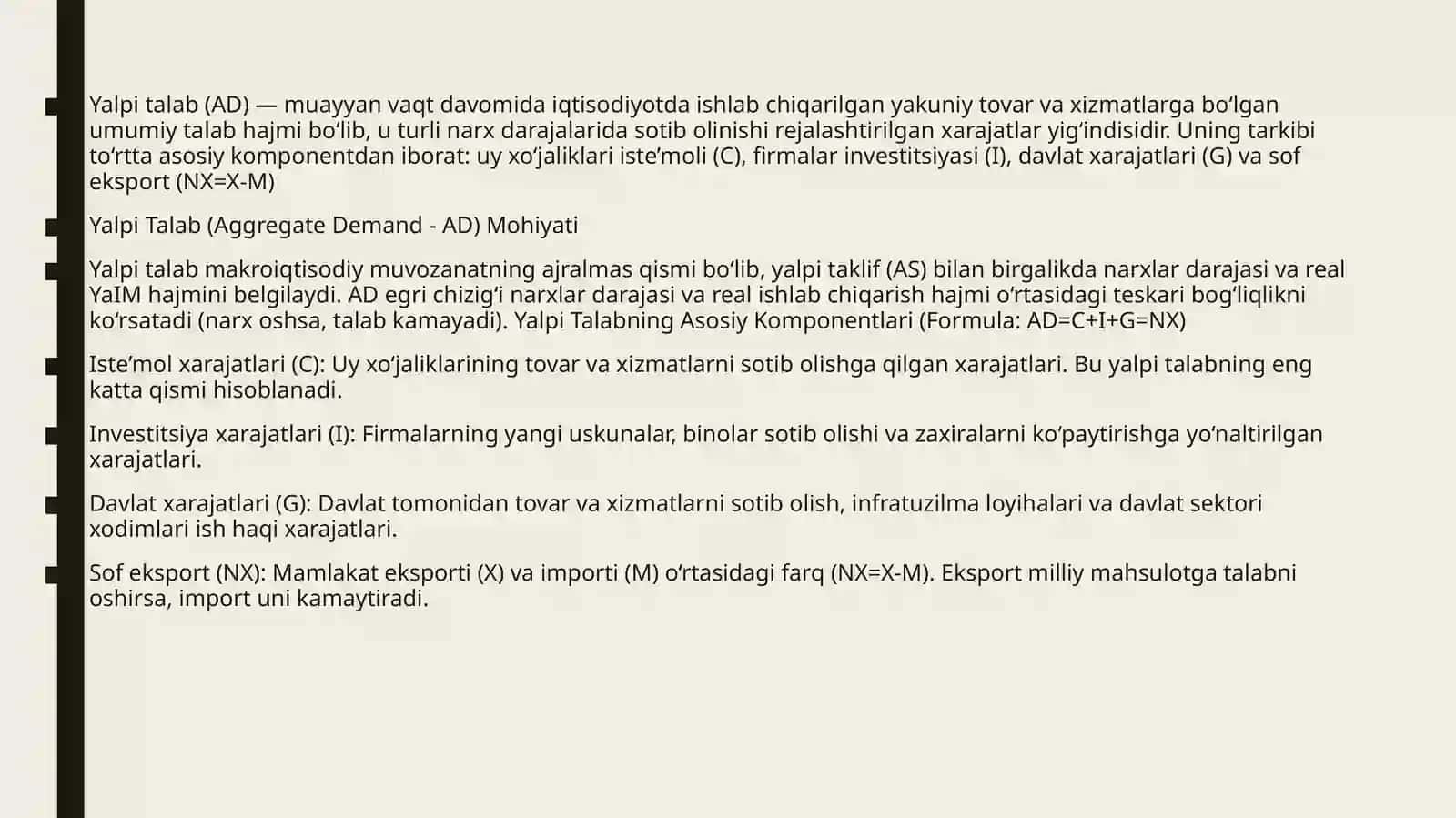 iqtisodiyot nazariyasidan tayyorlagan taqdimoti 3