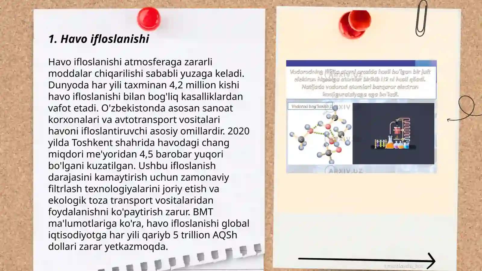 Kimyoviy ifloslanish turlari darajalari va tasniflarga 3