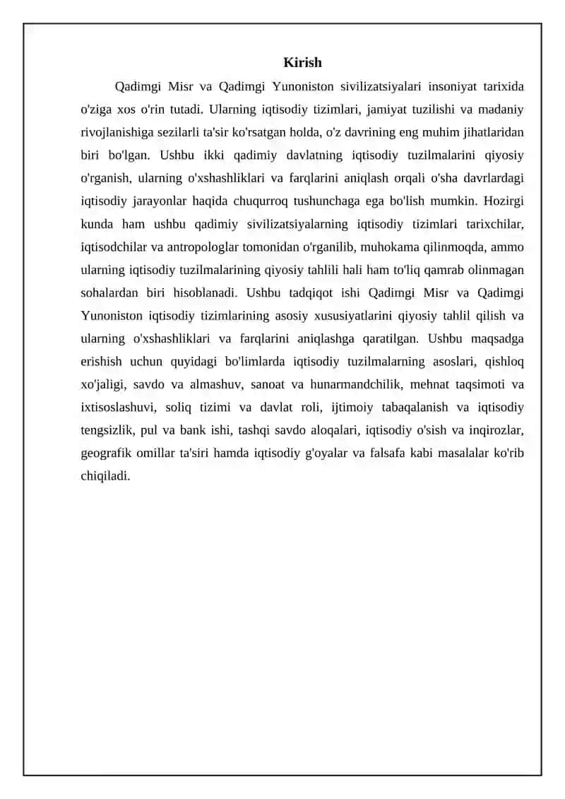 Qadimgi Misr va Qadimgi Yunoniston iqtisodiy tizimlari 3