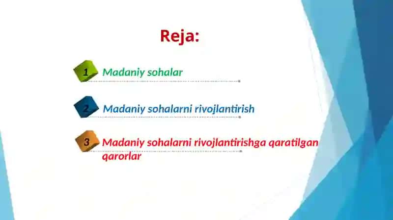 O’ZBEKISTONDA MADANIY SOHALARNI RIVOJLANTIRISHNING ASOSIY MAZMUNI 3