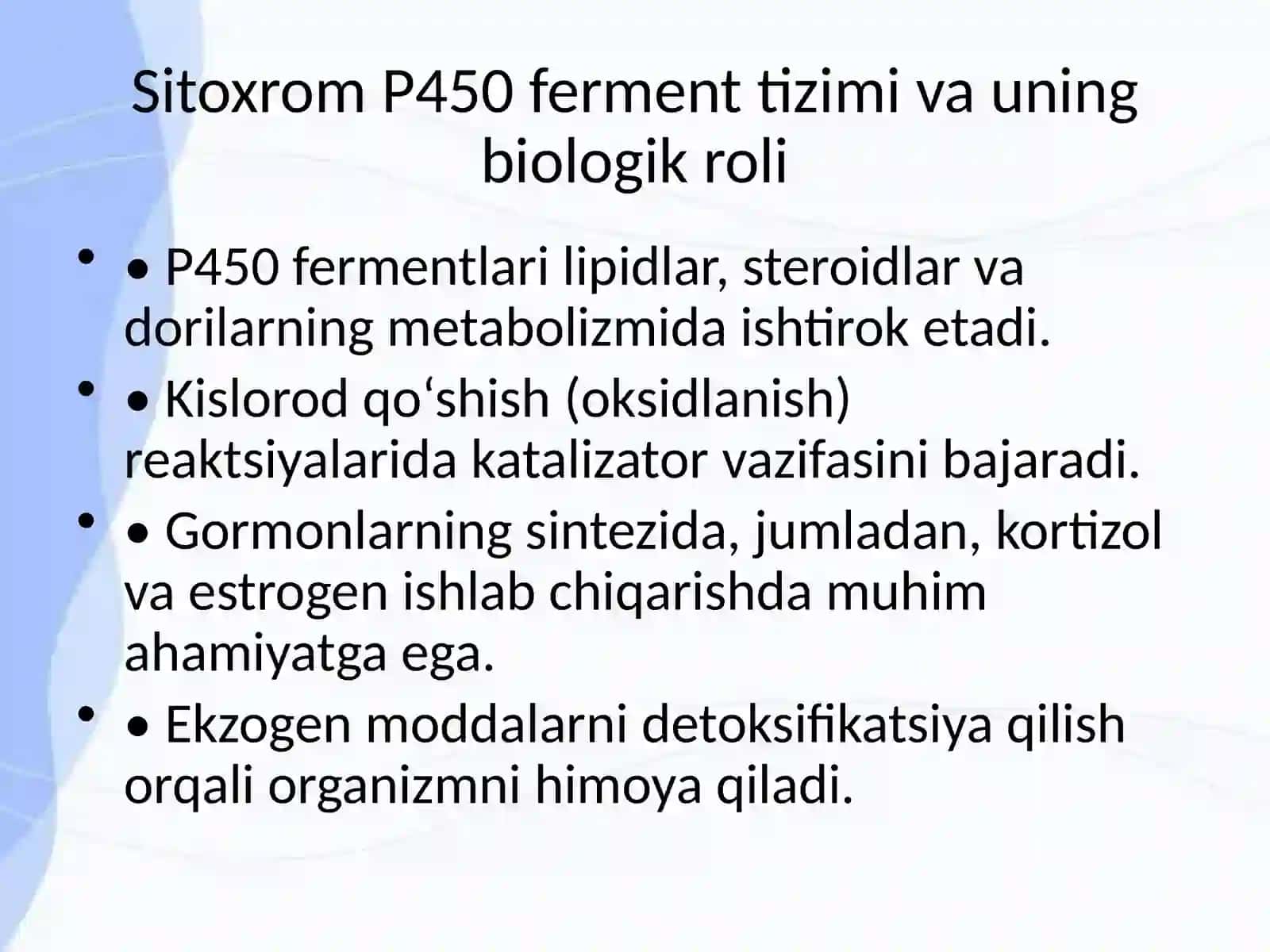 Sitoxrom P450 Oqsili Polimorfizmi va Kimyoviy Kanserogenez 3
