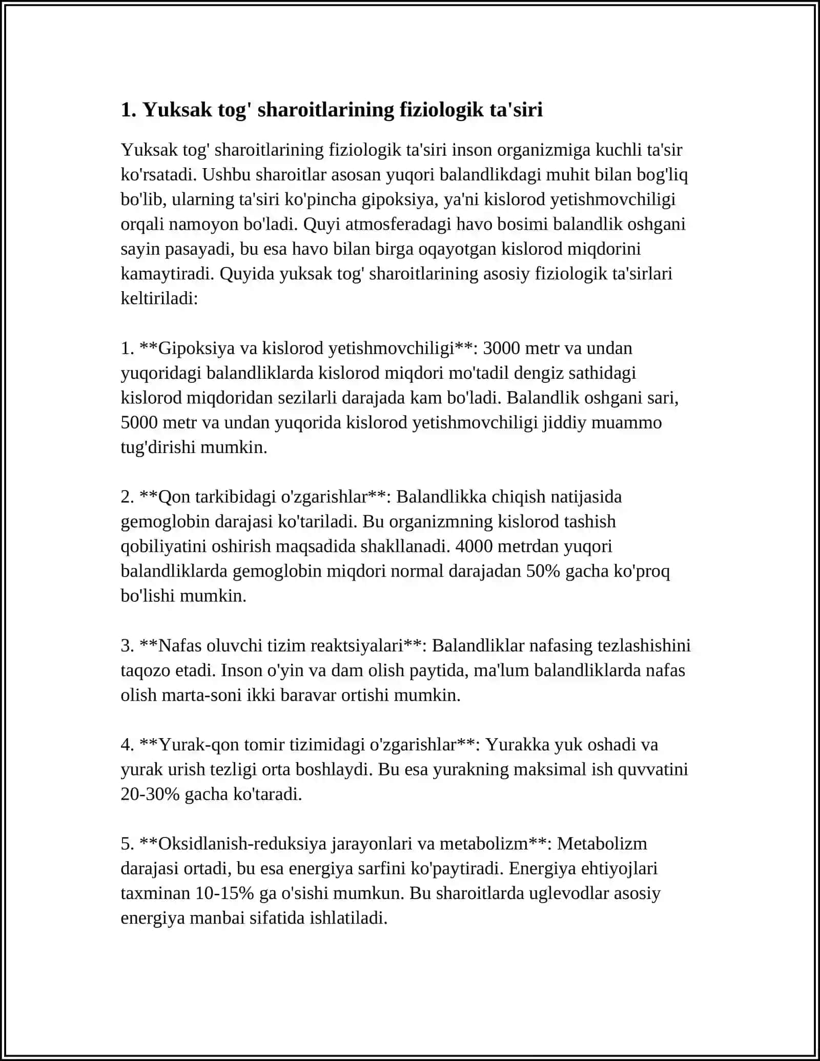 TABIY VA SUN'IY OMILLAR TA'SIRIDA INSON ORGANEZIMIDA SODIR BULADIGAN FIZIOLOGIK OʻZGARISHLAR 3