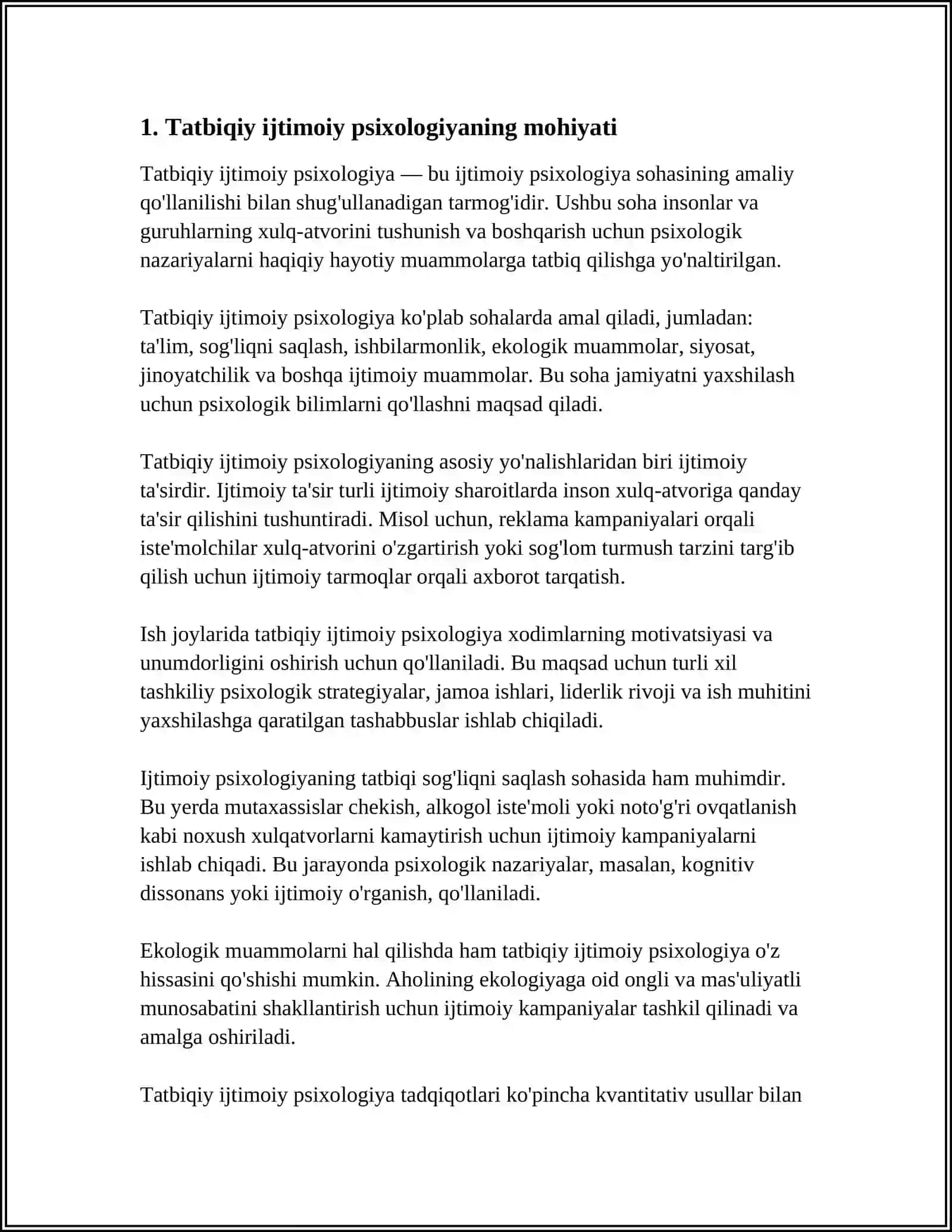 Tatbiqiy Sotsial Psixologiya Haqida Umumiy Tushuncha 3