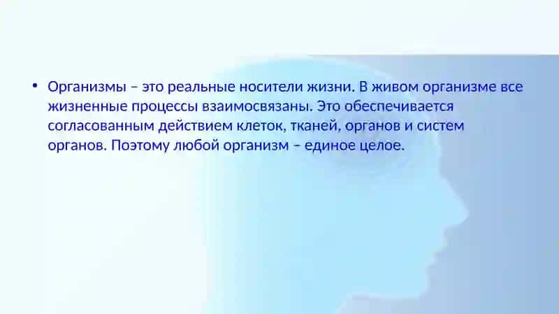 организм как единое целое 3