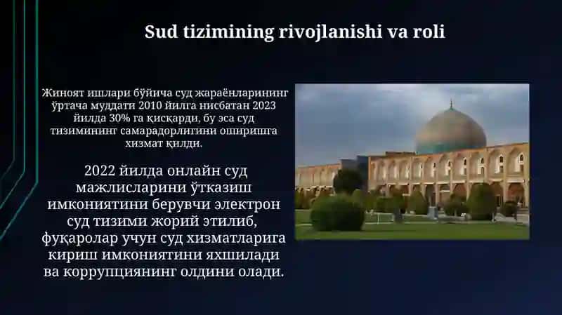 O'zbekistonda insitutsional muassasalarning tashkil qilinishi va taraqqiyotdagi o‘rni 3