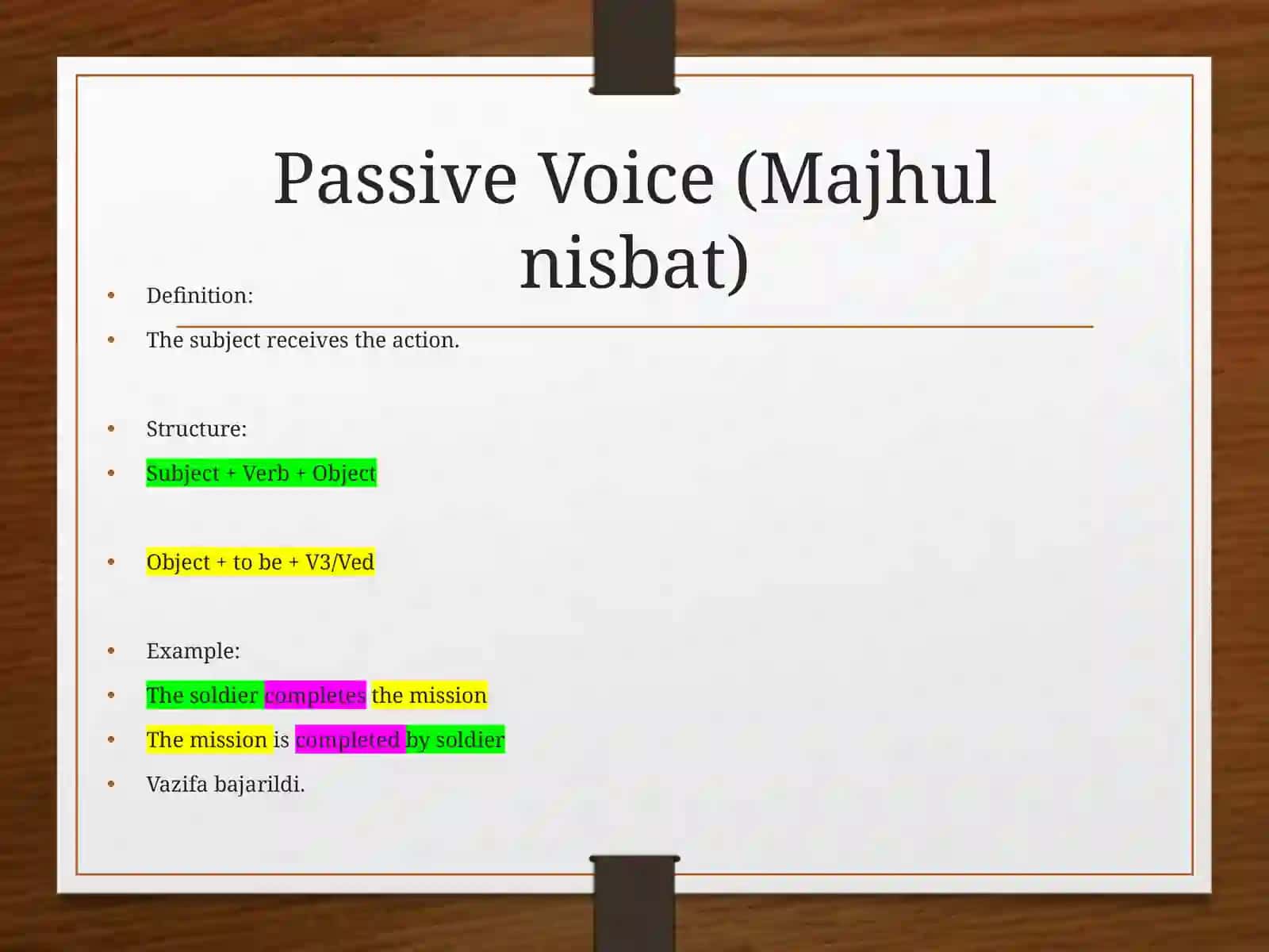 Voice in Grammar 3