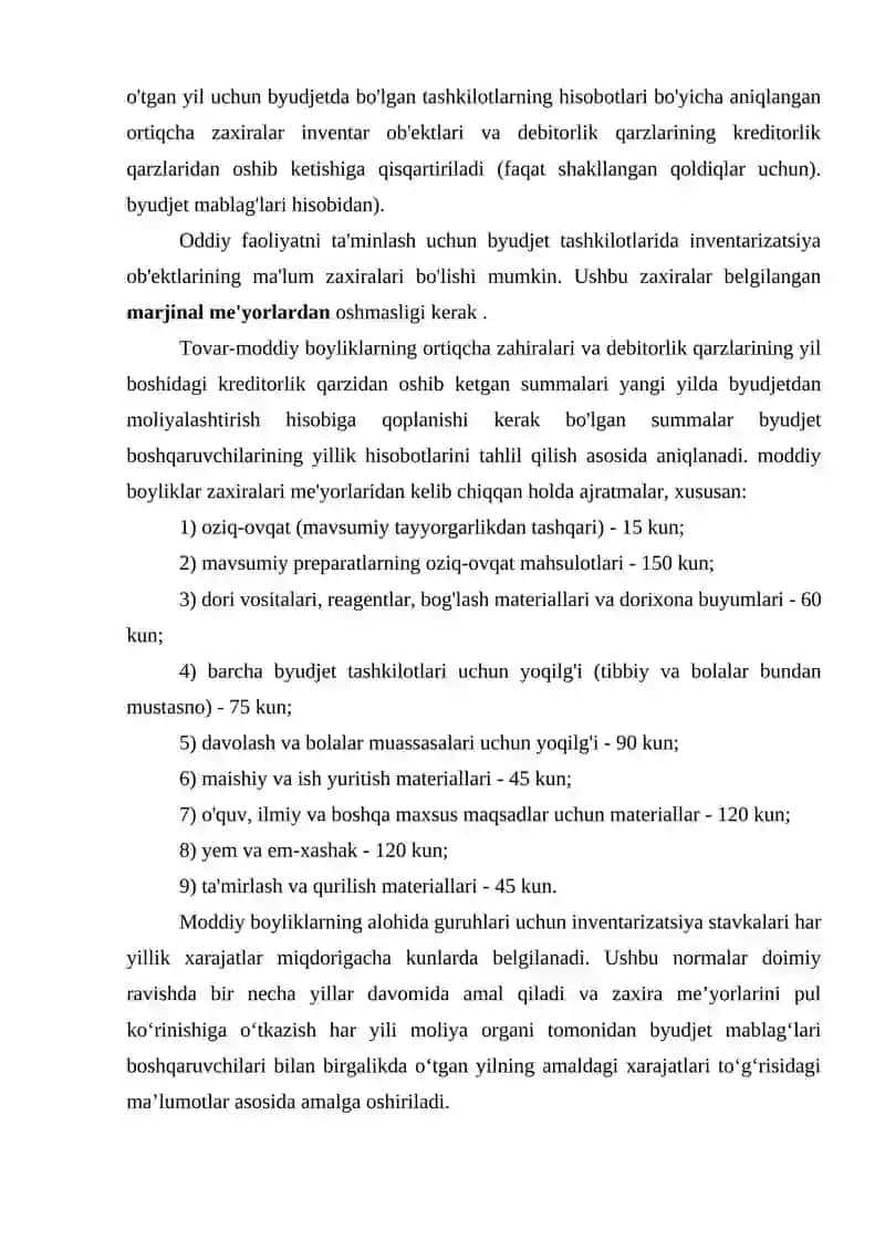 Tovar -moddiy zaxiralar 3