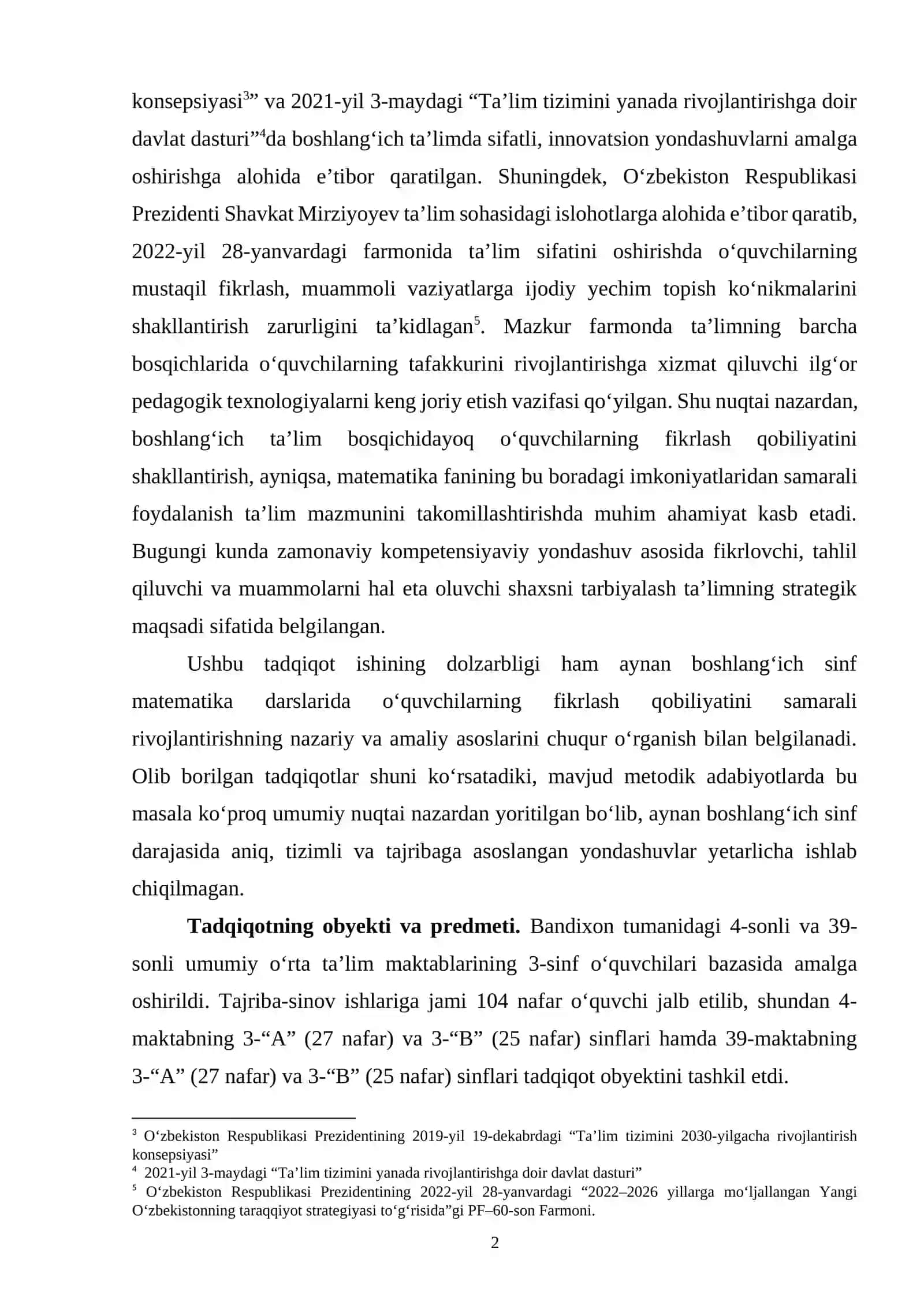 BOSHLANG‘ICH SINFLARDA MATEMATIKA DARSLARIDA FIKRLASH QOBILIYATLARINI RIVOJLANTIRISH YO‘LLARI 3