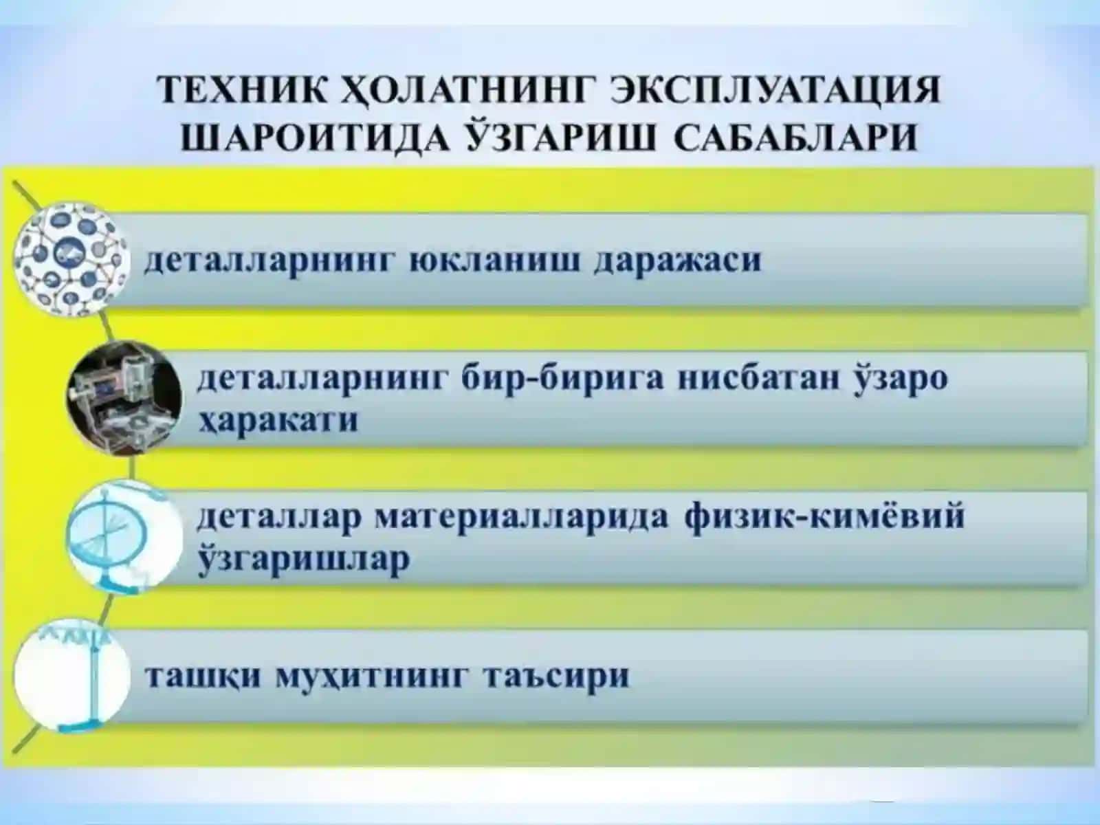 Транспорт воситаси деталларини Ейилиш ва унинг таснифи 3