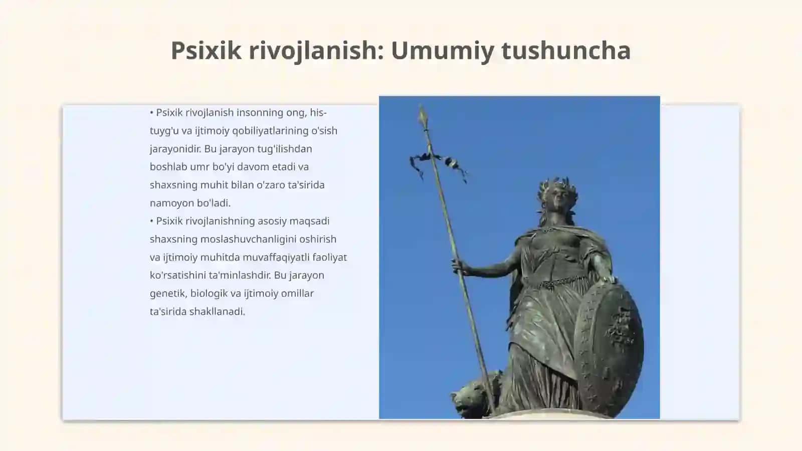 Psixik rivojlanishning asosiy qonuniyatlari 3