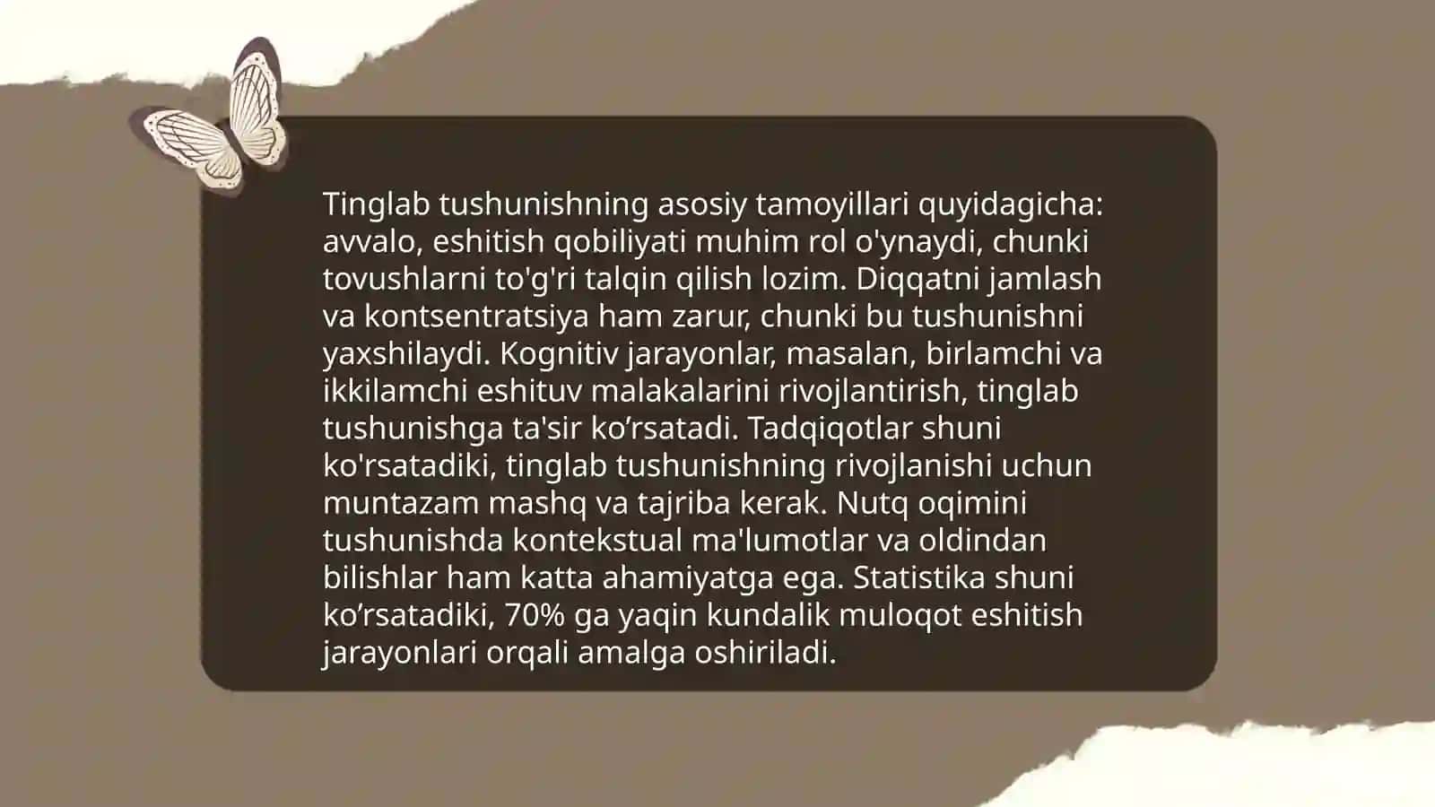 Tinglab tushunish ko'nikmasi 3