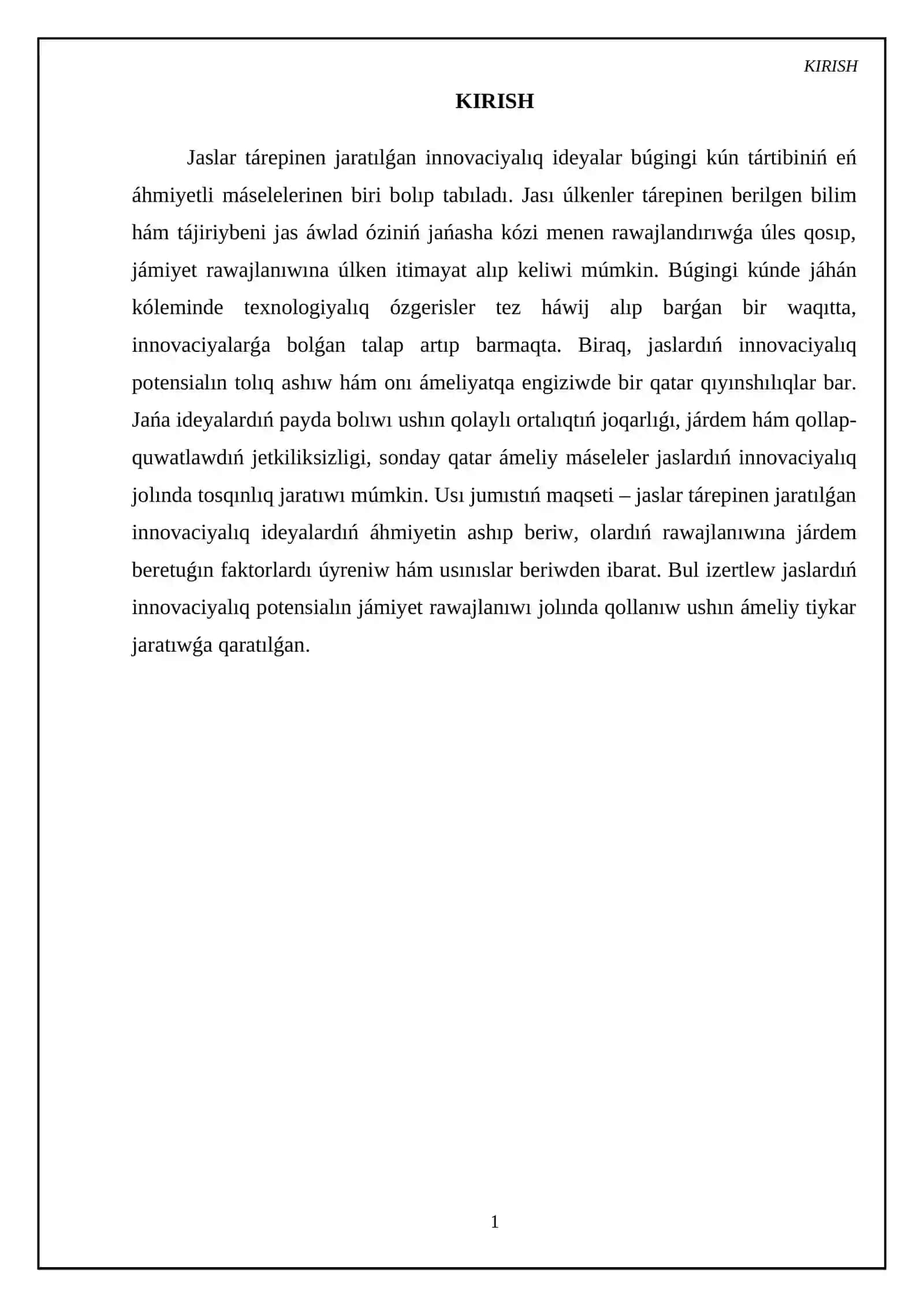 Jaslar - innovaciyalıq ideyalardın baslawshısı 3