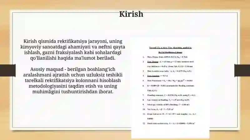 Teshikli tarelkali rektifikatsiya kolonnasi 3