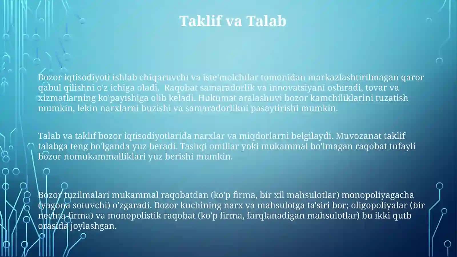 Bozoriqtisodiyoti.Bozorvauningtuzilishi 3