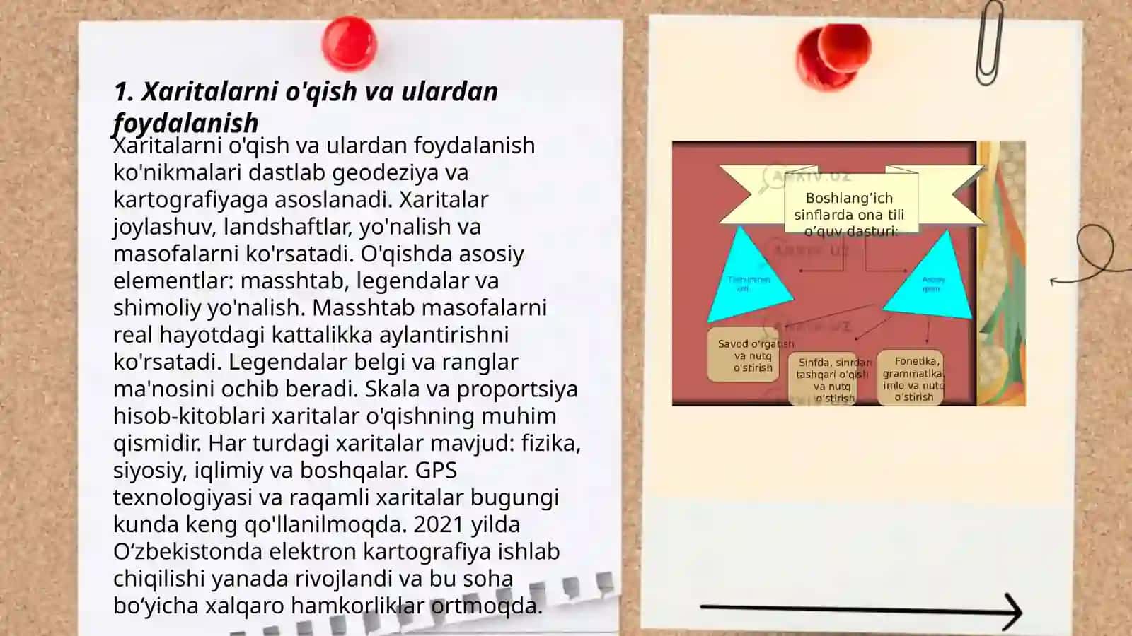 Plan va xarita bilan ishlash 3