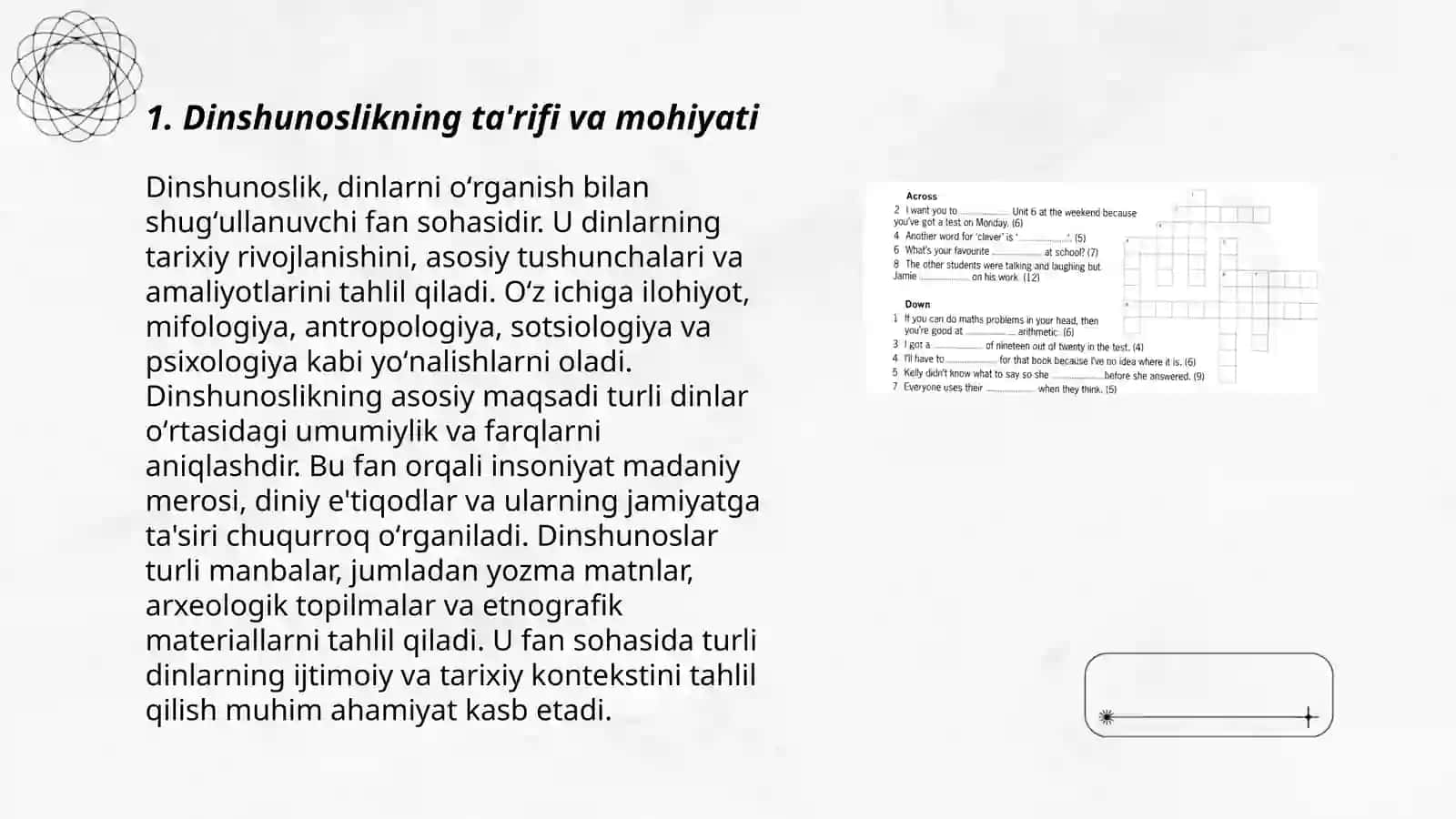 Dinshunosli fani maqsad VA vazifalari 3
