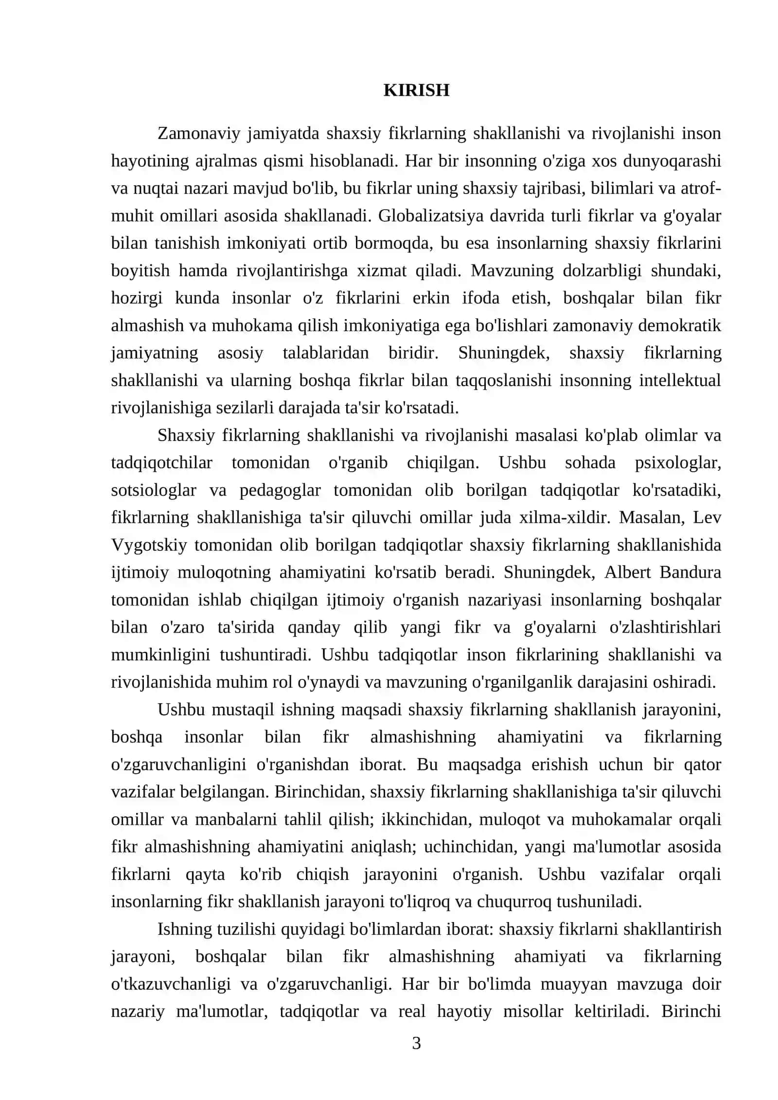 OʻKTAMOV JAYXUNBEKNING INGLIZ TILI FANIDAN TAYYORLAGAN MUSTAQIL ISHI 3