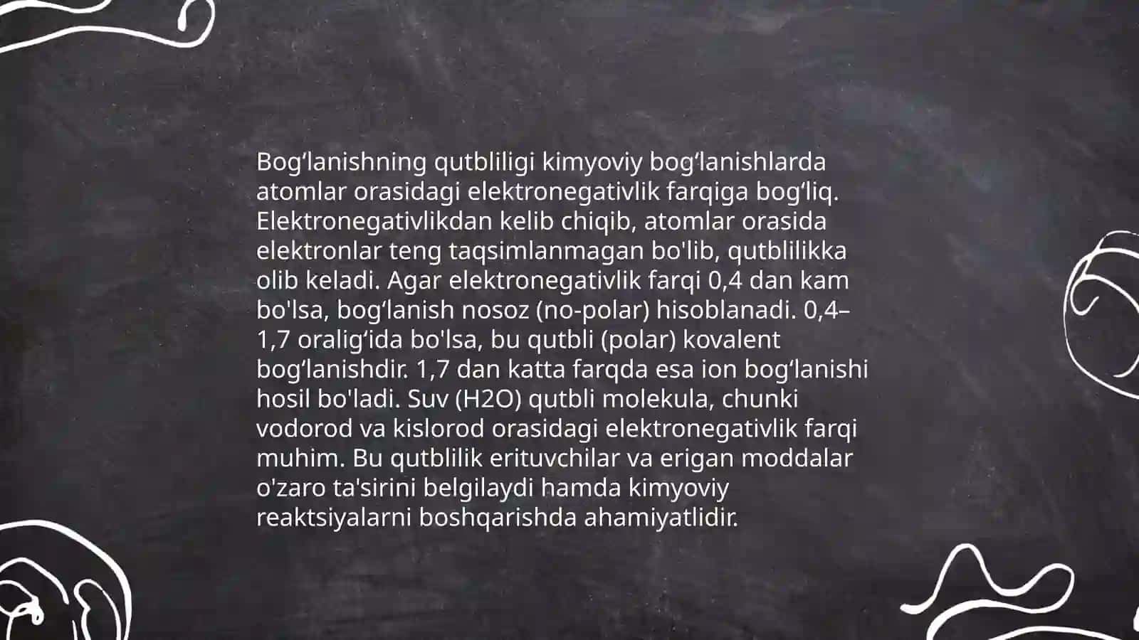 Bogʻlanishning qutblikligi 3