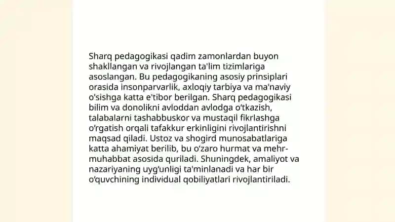 Sharq pedagogik talimotida talimiy-axloqiy qarashlar 3