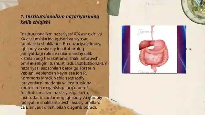 Institutsionalizm yo'nalishi mohiyati va ahamiyati 3