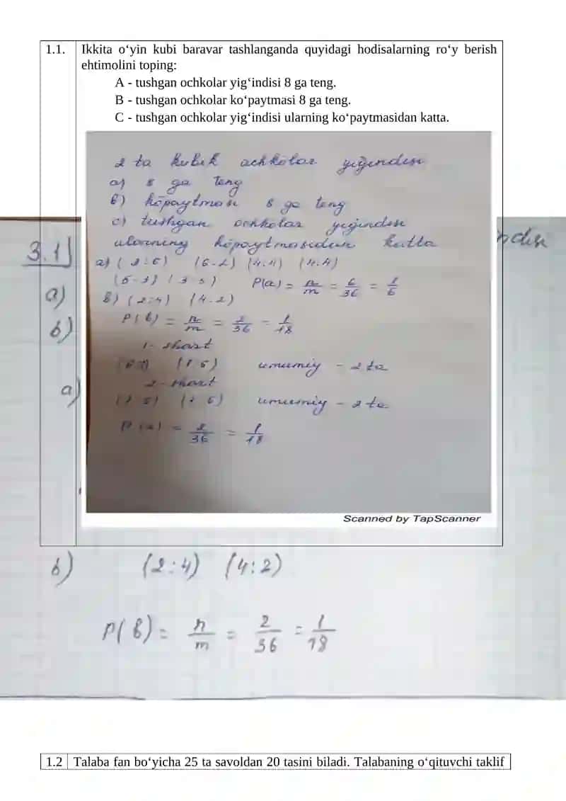 EHTIMOLLAR NAZARIYASI VA MATEMATIK STATISTIKA FANI 3