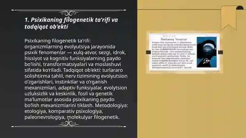 Psixikaning filogenetik taraqqiyoti 3