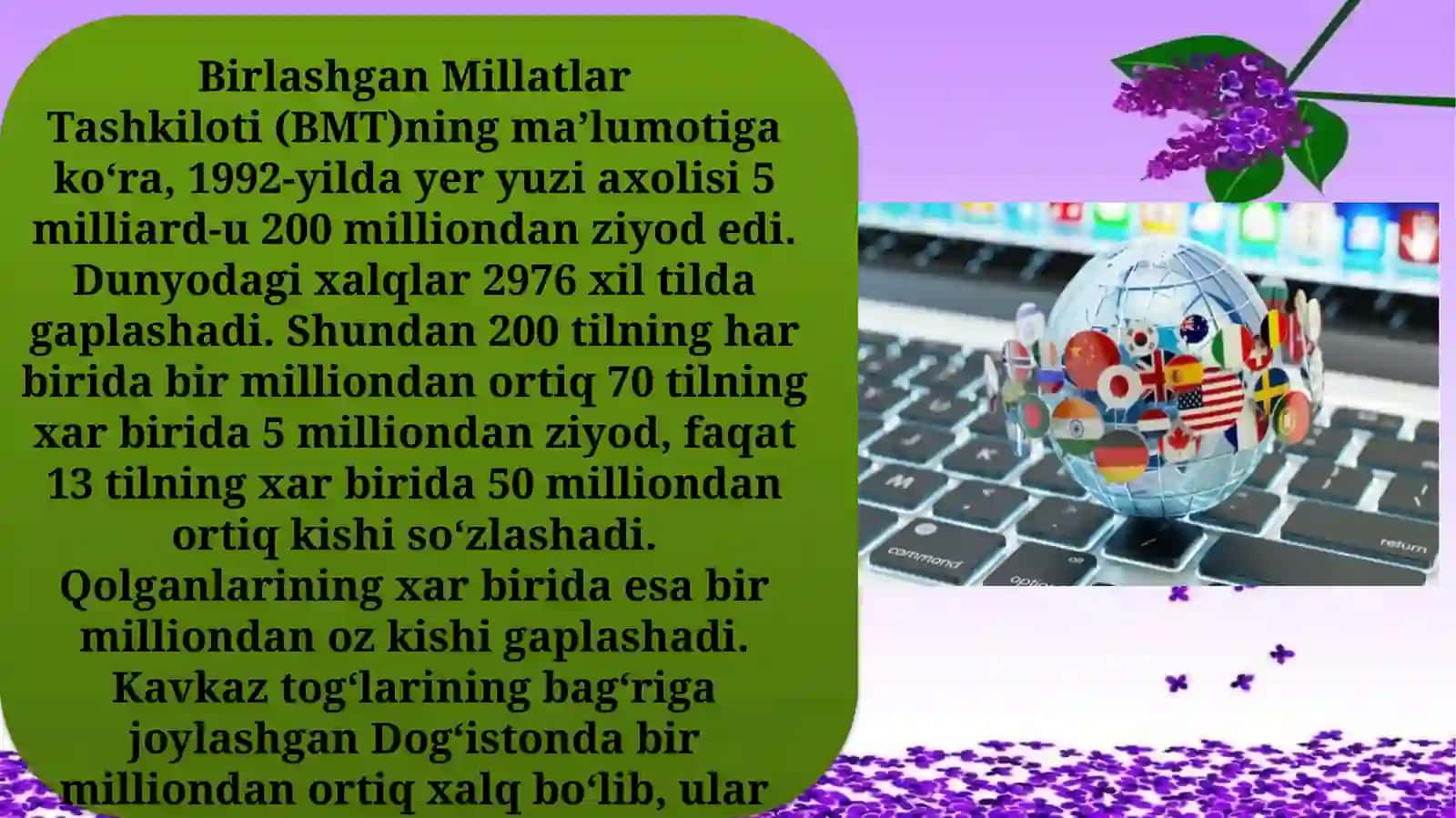 Dunyo tillari tasnifi 3