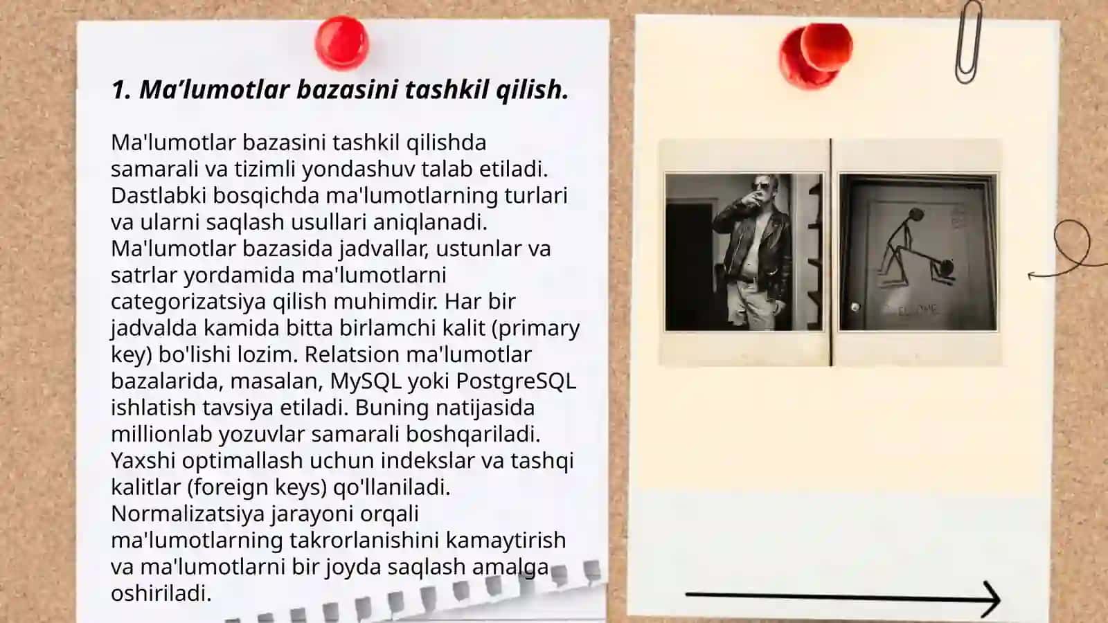 Tibbiy-biologik masalani yechish misolida maʼlumotlarni tashkil qilish va kiritish 3