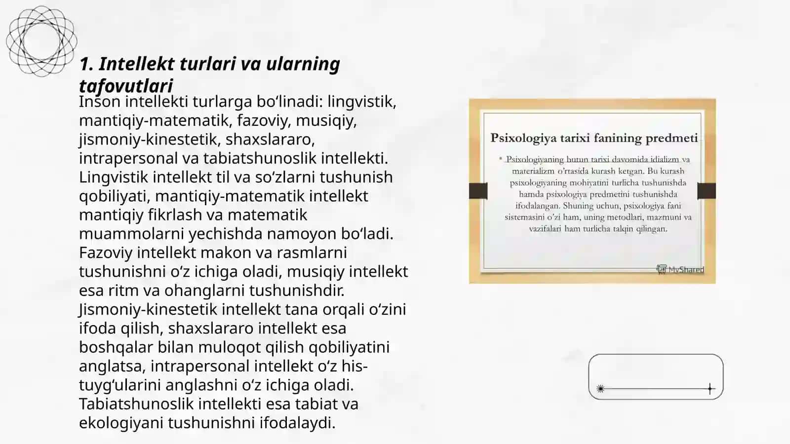 Intellekt va kreativlik nazariyalari (psixologiya oid) 3
