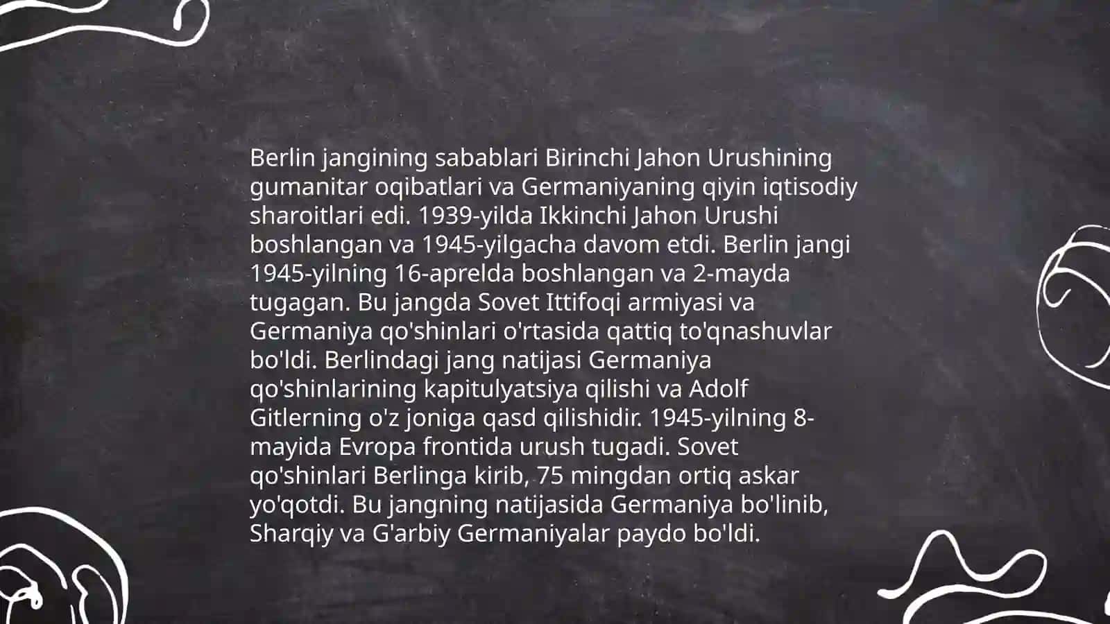 Berlin jangi va 2-jahon urushi yakuni Abdusattorov Ashurbek 3