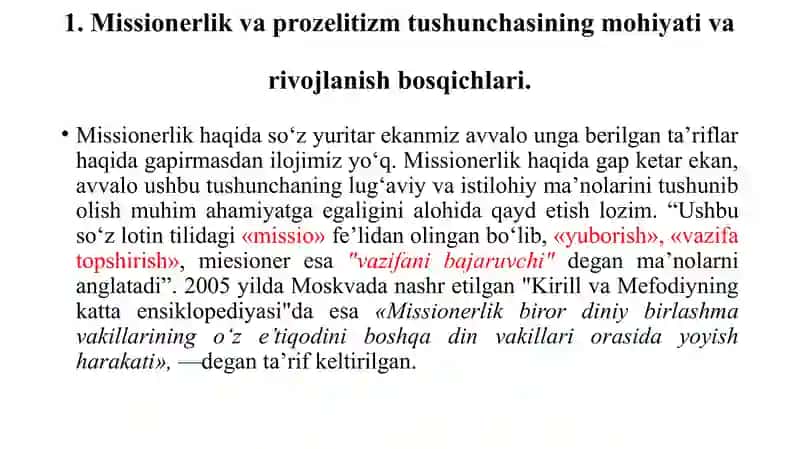 Missionerlik va Prozelitizmning Siyosiy-Ijtimoiy Xavfi 3