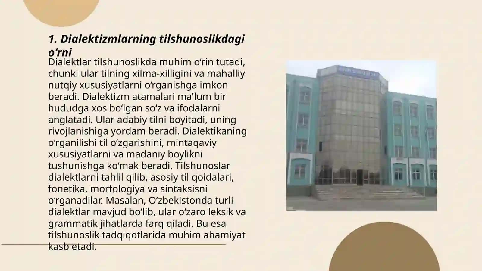 Leksemalarning ishlatilish doirasi:Dialektizmlar, kasb-hunar leksemalari, jargonlar, argonlar, vulgar birliklar 3