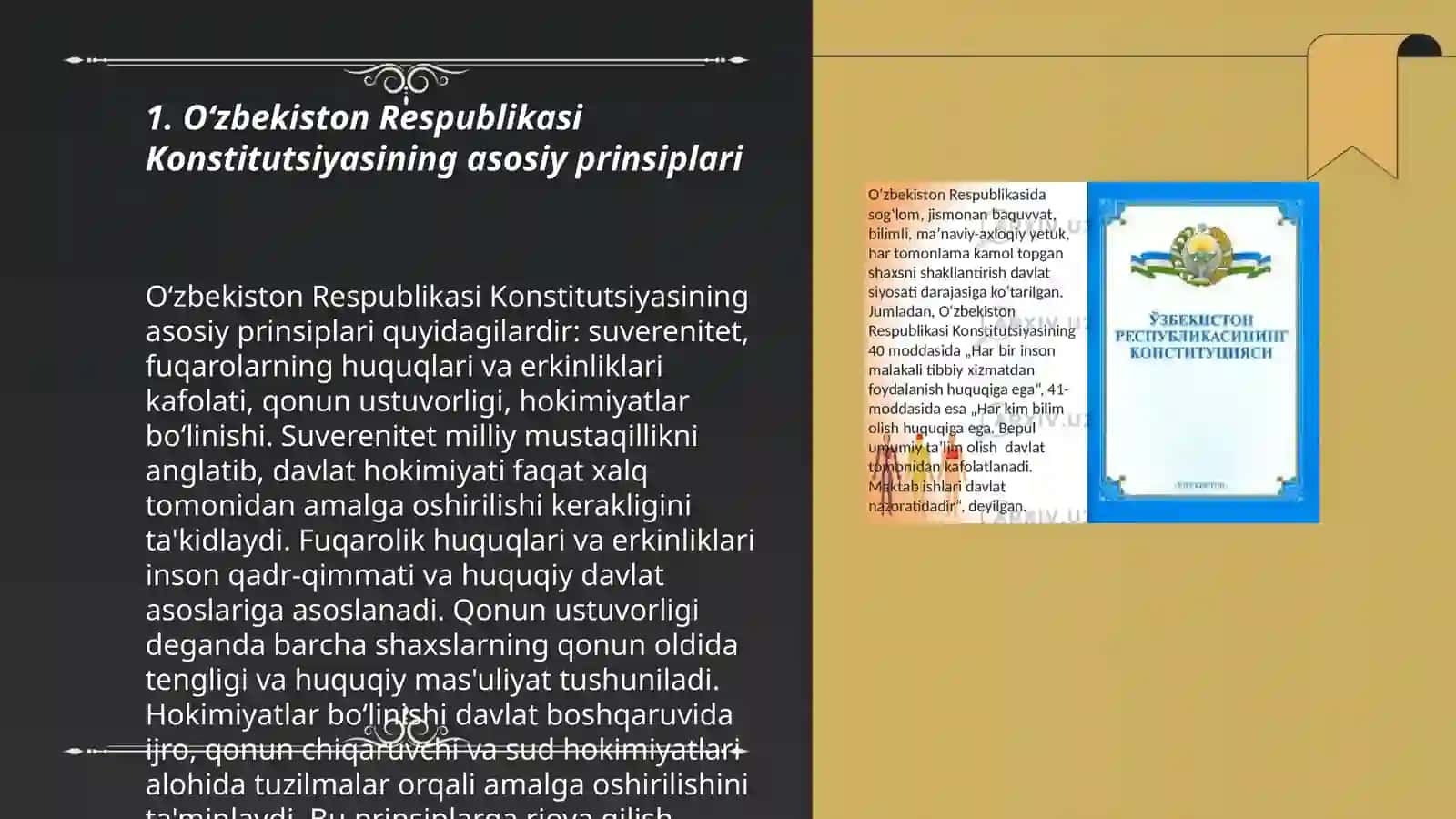 Oʻzbekiston Respublikasi Konstitutsiyasining davlat va jamiyat hayotida tutgan oʻrni va ahamiyati 3