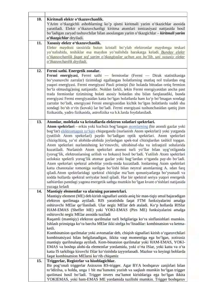 Kompyuterning fizik asoslari fanidan 3