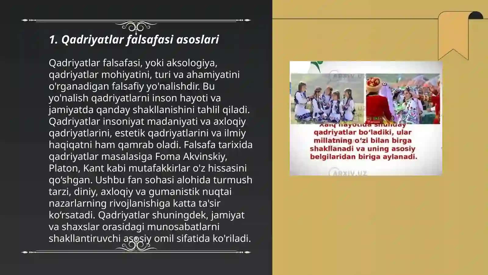 Qadriyatlar falsafasi 3