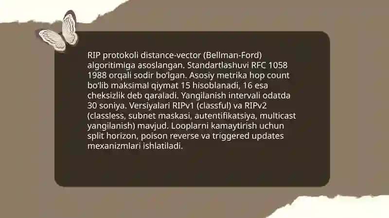 RIP protokoli: tarixi va asosiy tamoyillari 3