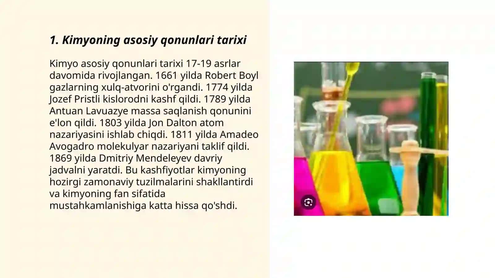 Kimyoning asosiy qonunlari 3