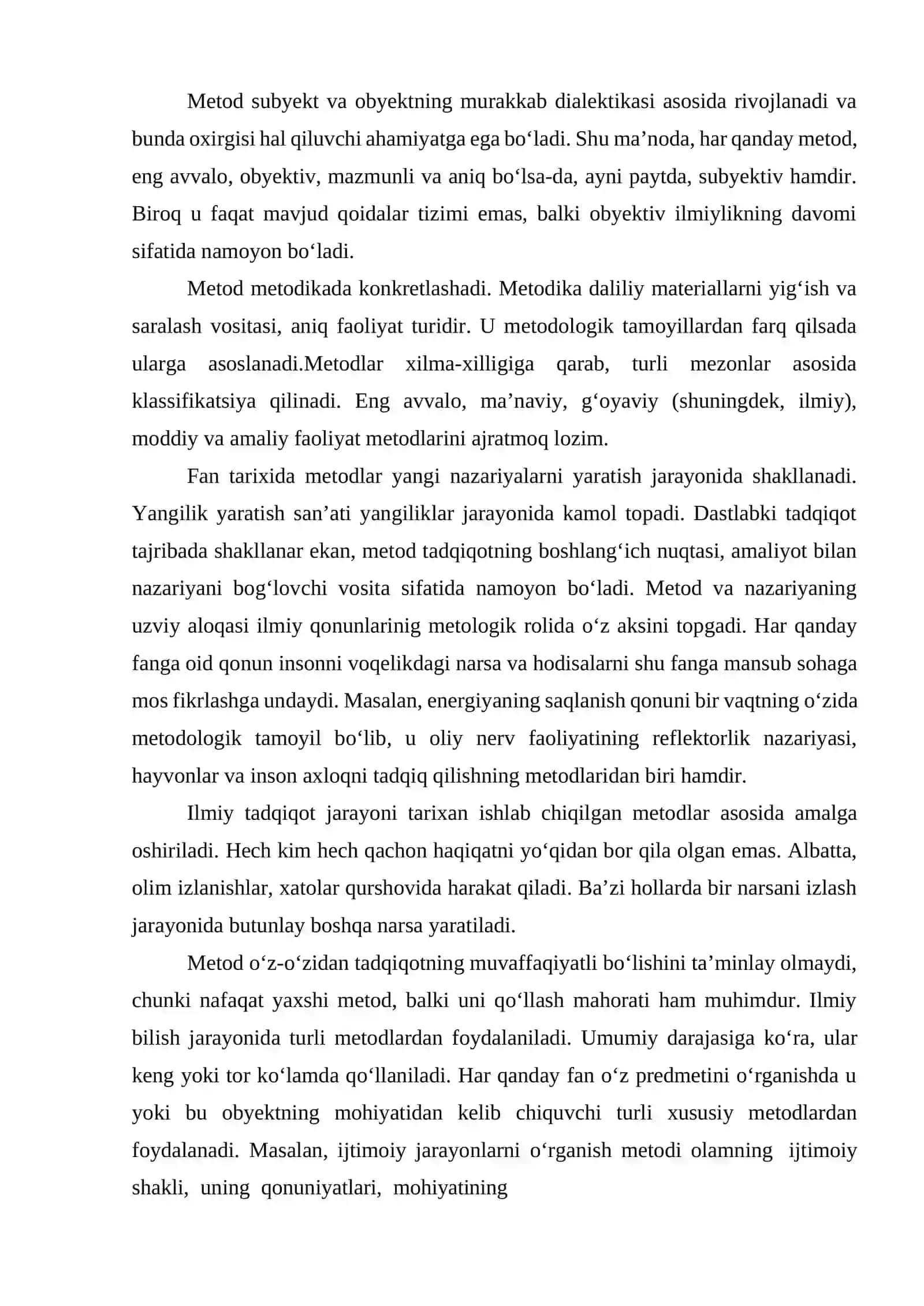 FALSAFANING METOD, QONUN VA KATEGORIYALARI 3