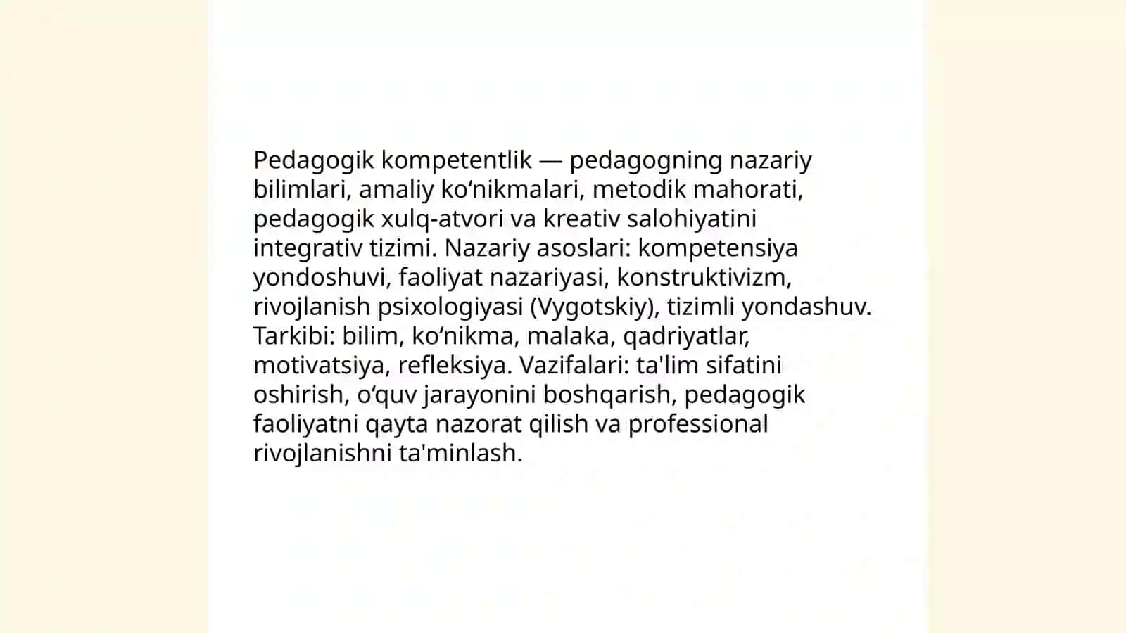 Pedagogik kompetentlikning nazariy-metodologik asoslari 3