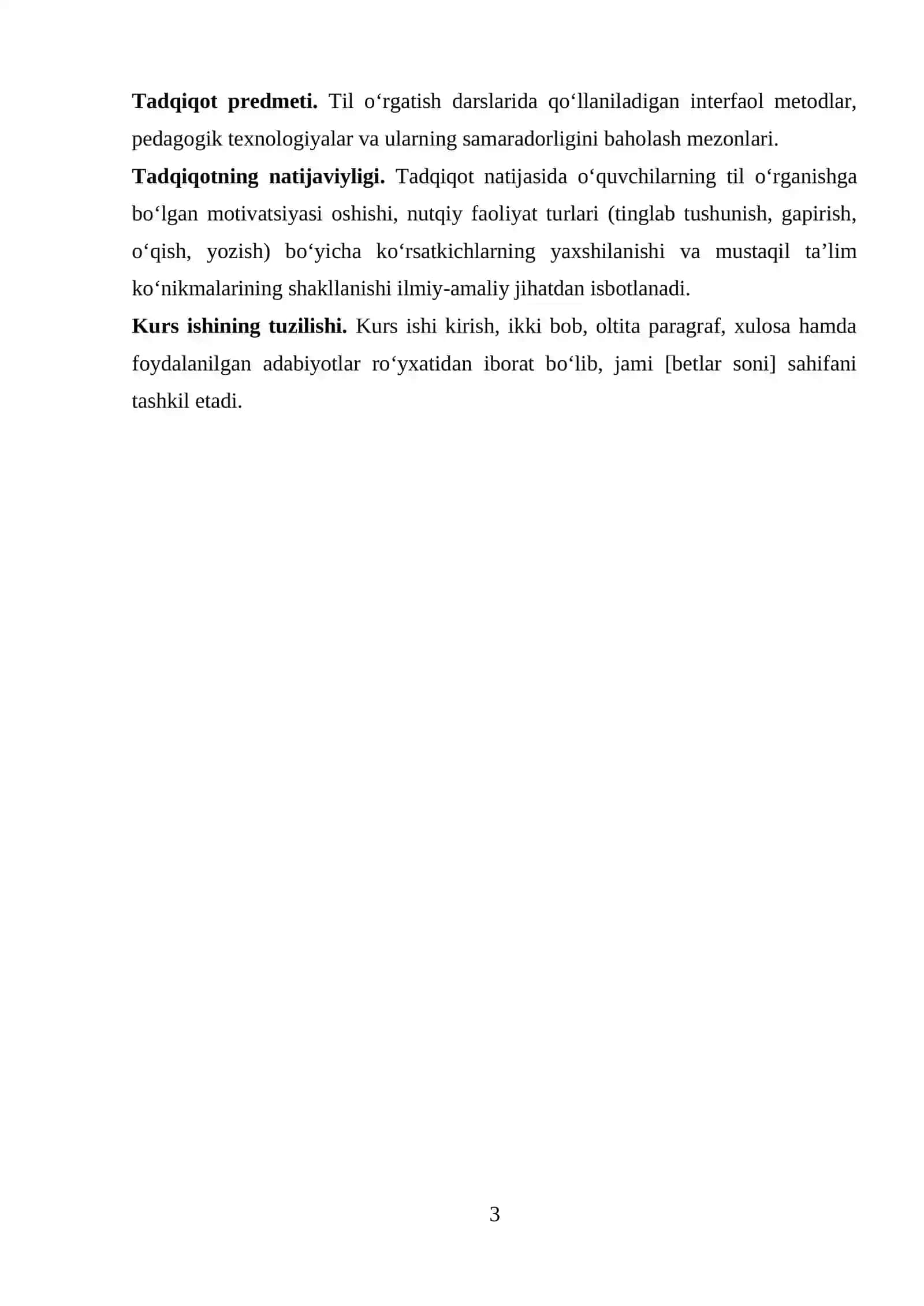 TIL O‘RGATISHDA INTERFAOL METODLARNING NAZARIY ASOSLARI VA AMALIY QO‘LLANILISHI 3