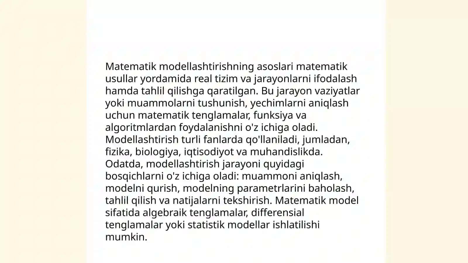 Eng sodda iqtisodiy masalalarning matematik modeli 3