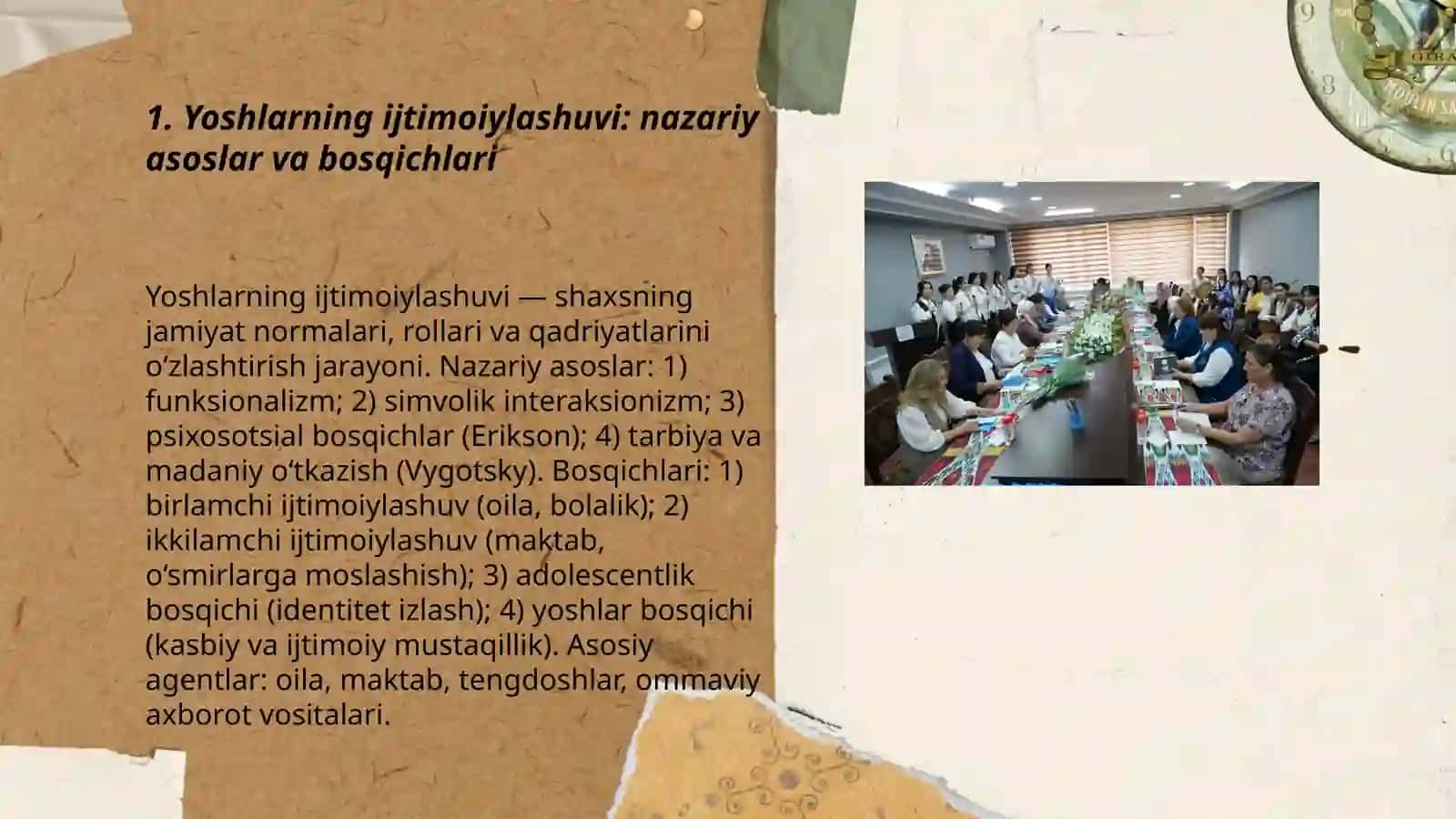 Yoshlarning ijtimoiylashuvi: nazariy asoslar va bosqichlari 3