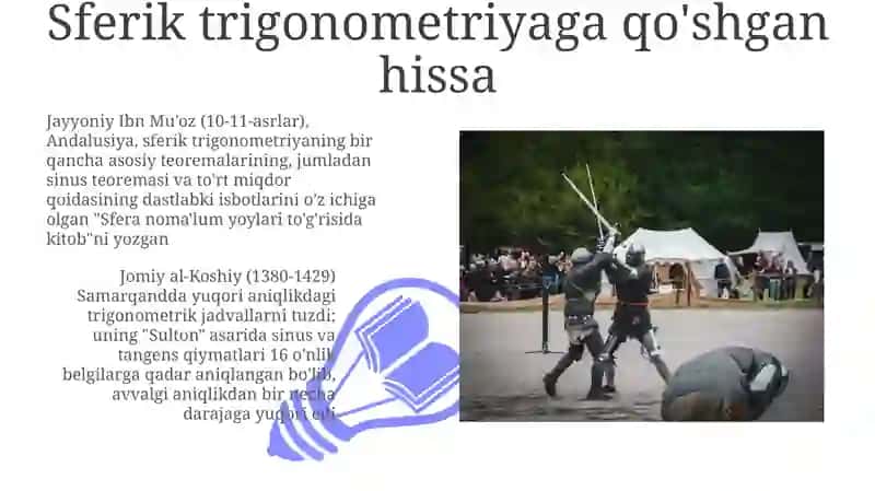 O'rta asr Sharq allomalarining matematikaga qo'shgan hissalari 3
