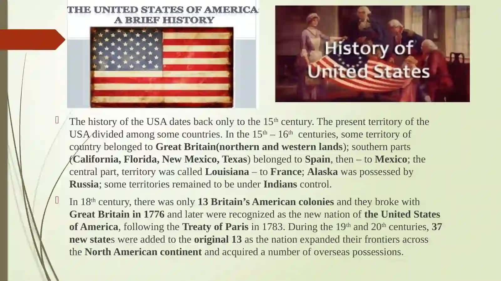The UnitedStates ofAmerica 3