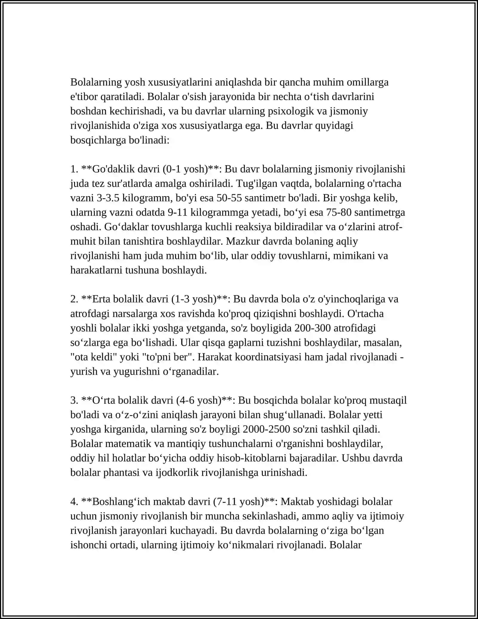 BOLALARNING YOSH XUSUSIYATLARI VA IMKONIYATLARIGA MOS DIDAKTIK MATERIALLARNI TAYYORLASHGA O`RGATISH 3