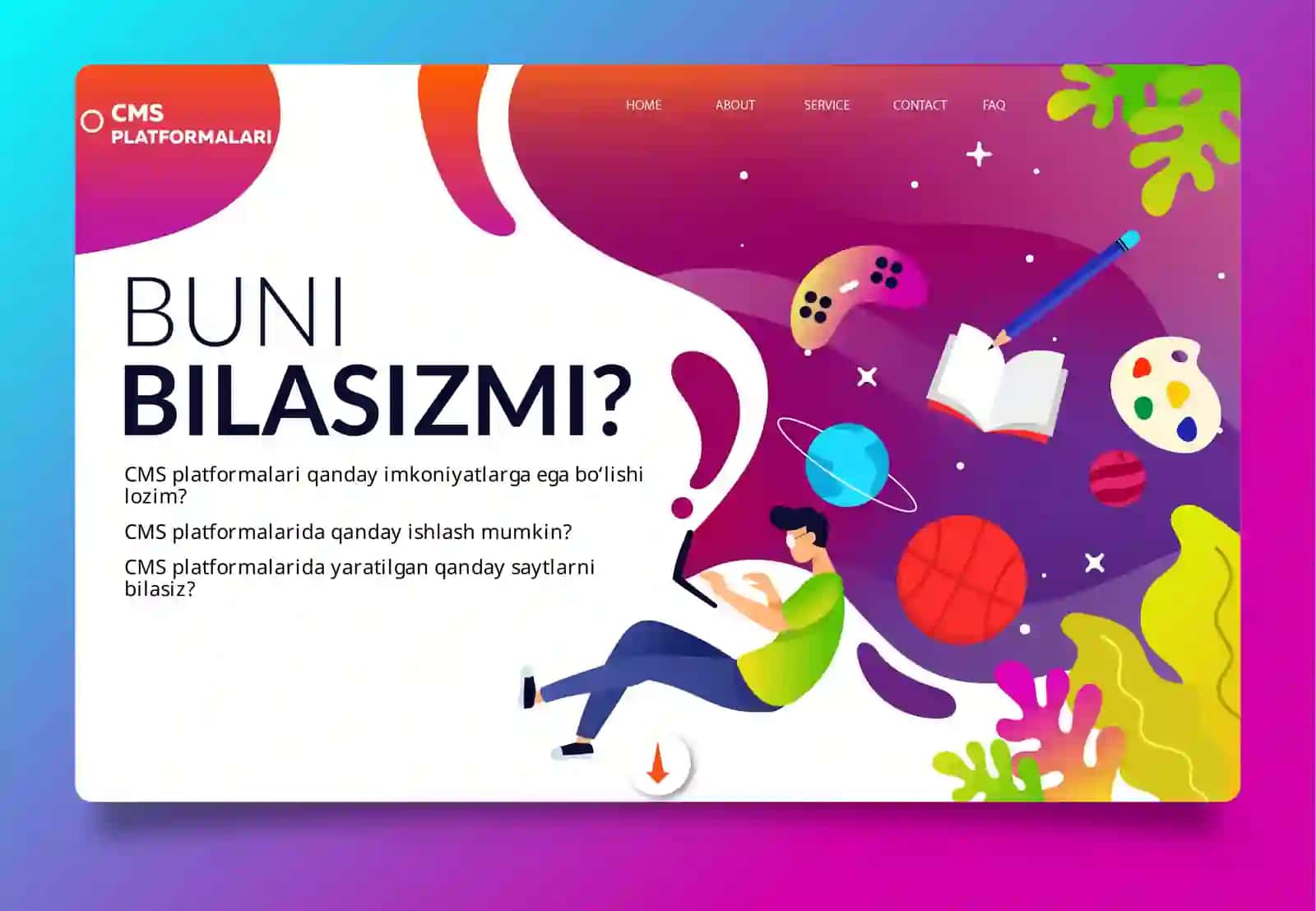 CMS PLATFORMALAR BILAN TANISHISH 3