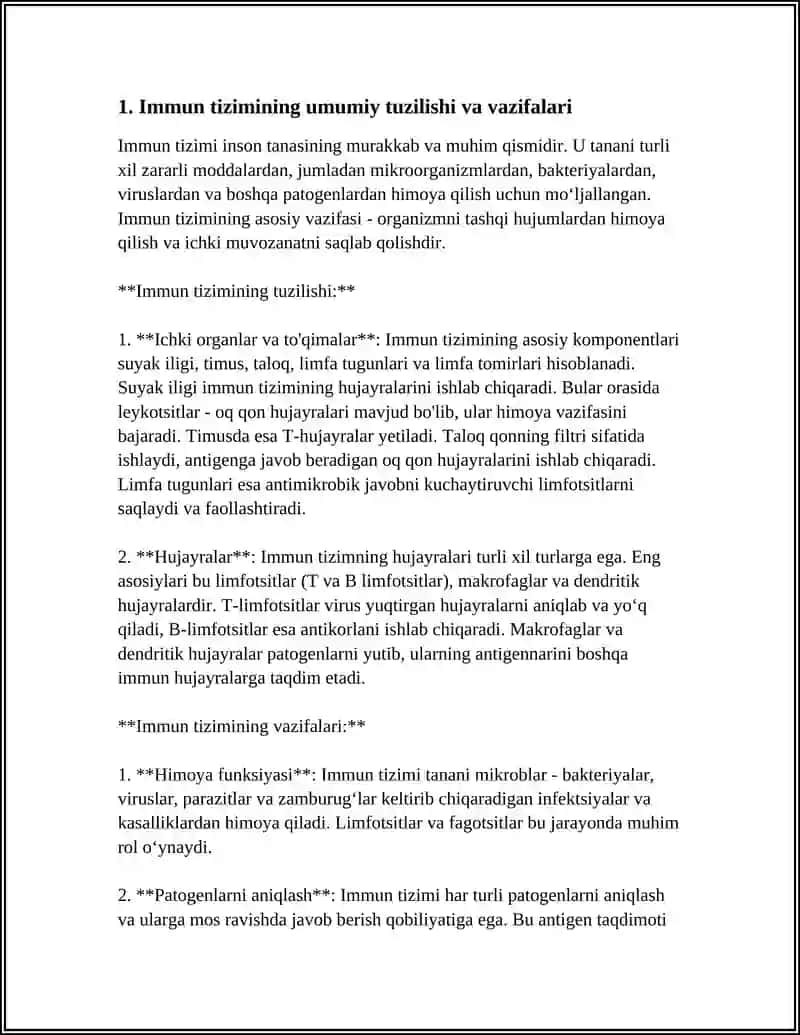IMMUN SISTTEMA FIZIOLOGIYASI 3