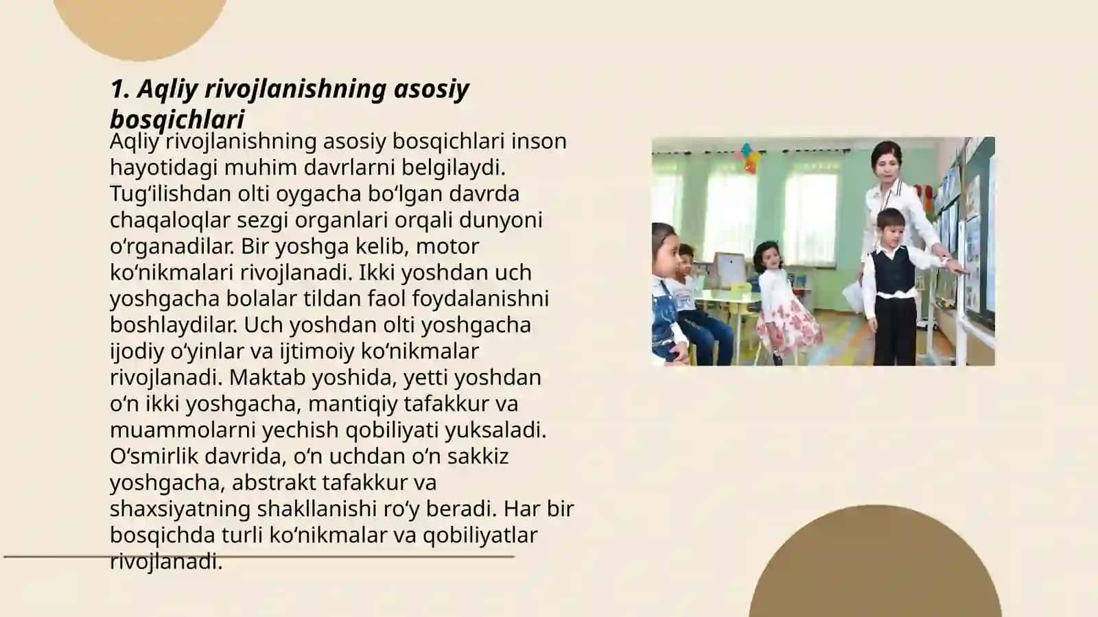 Aqliy rivojlanishning asosiy bosqichlari 3