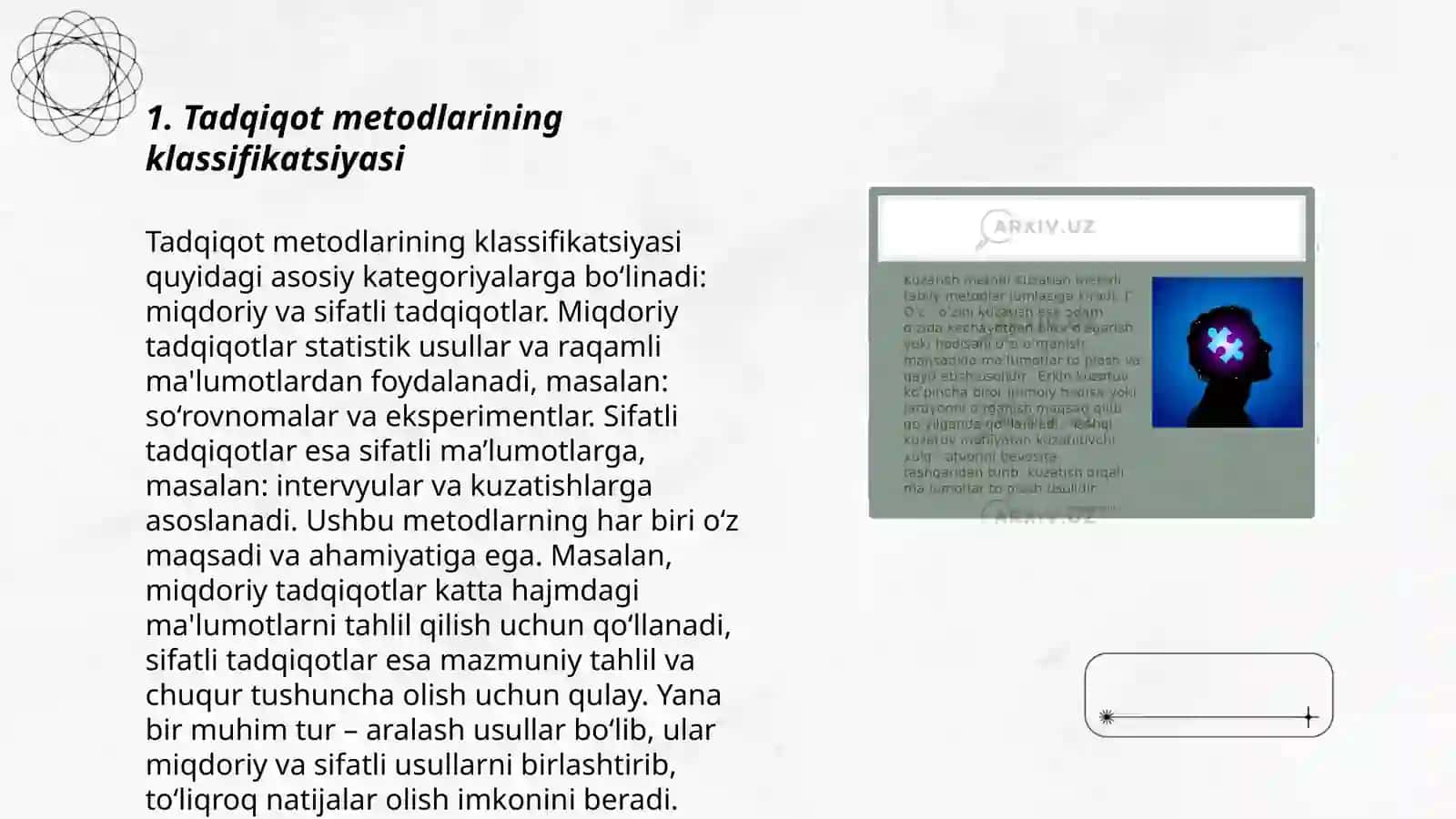 Pedagogika fanining ilmiy-tadqiqot metodlari 3
