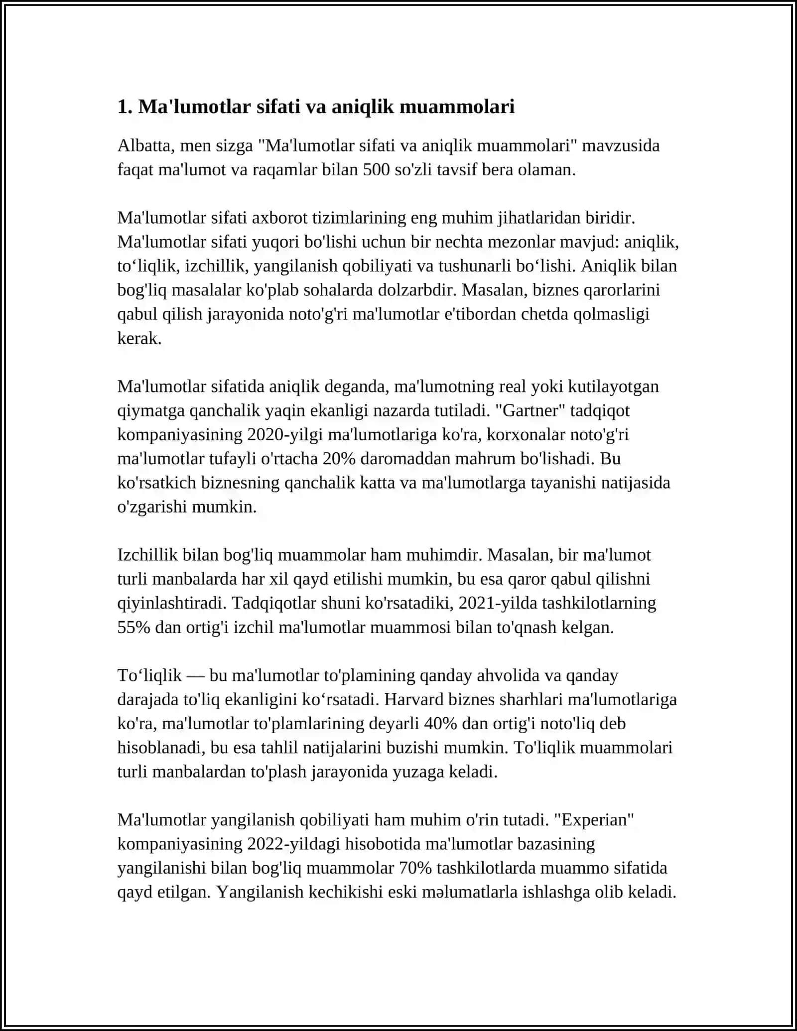 GEOAXBOROT TIZIMLARNI QO’LLASH MUAMMOLARI 3